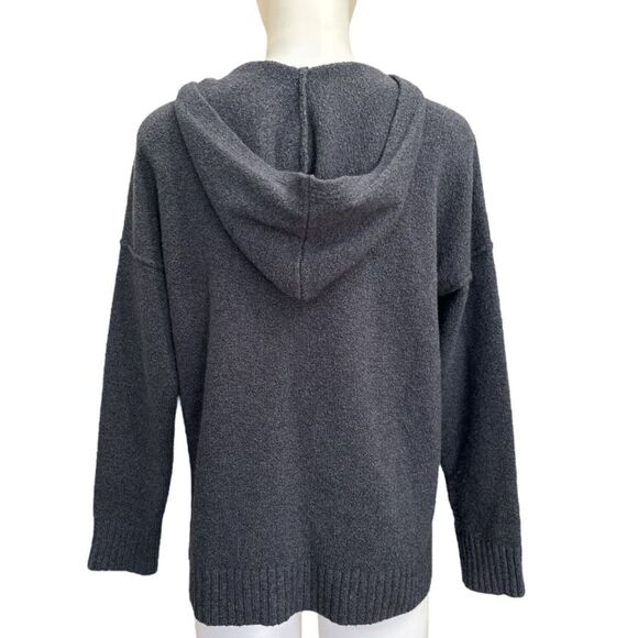 J. Jill PureJill Hooded Sweater Slate Blue Gray Small - Picture 6 of 8